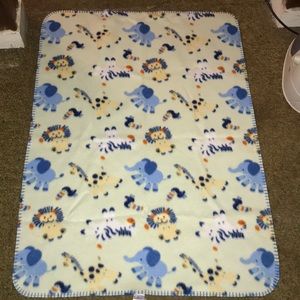 Jungle themed baby blanket